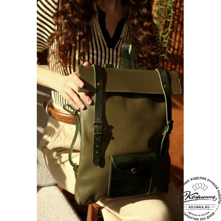 Кожаный рюкзак "Vogue New" (чёрный)